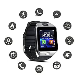 Challenger- Bluetooth Phone Watch with 17cm USB Cable - Black