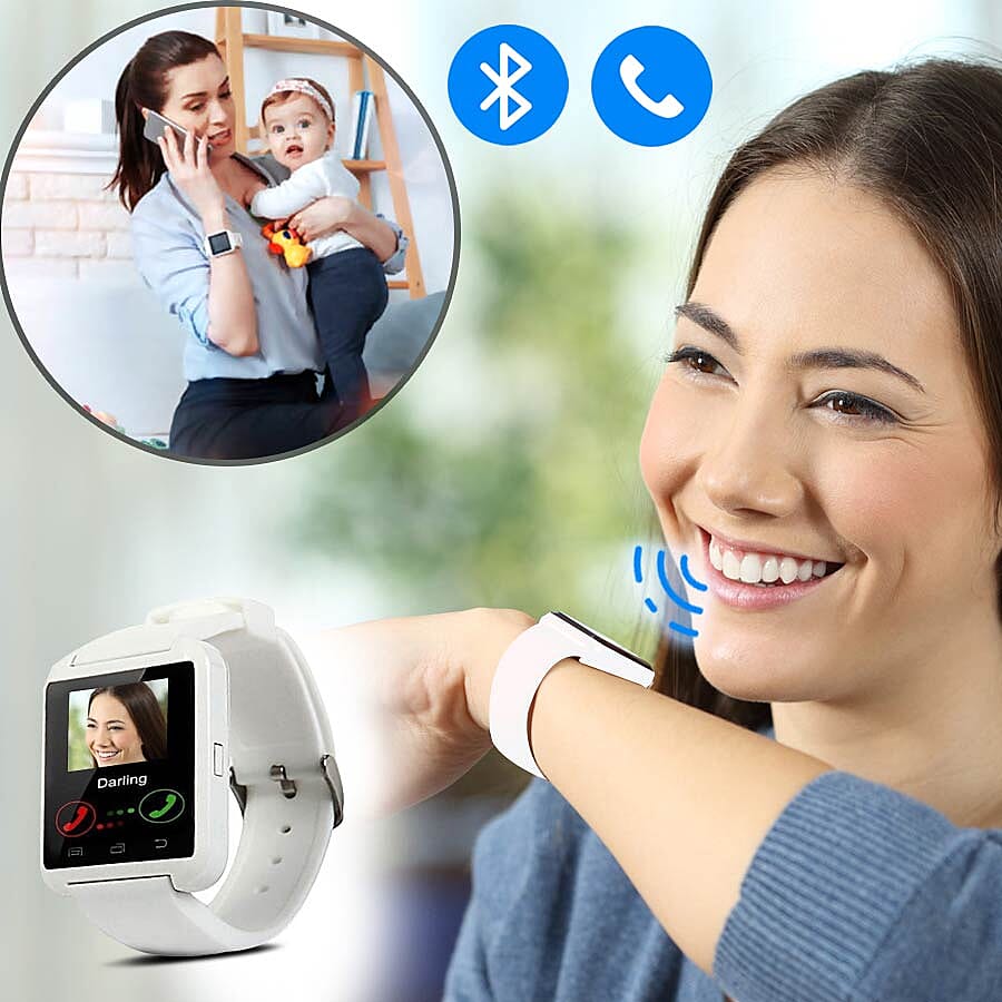 Challenger- Bluetooth Smart Watch - White