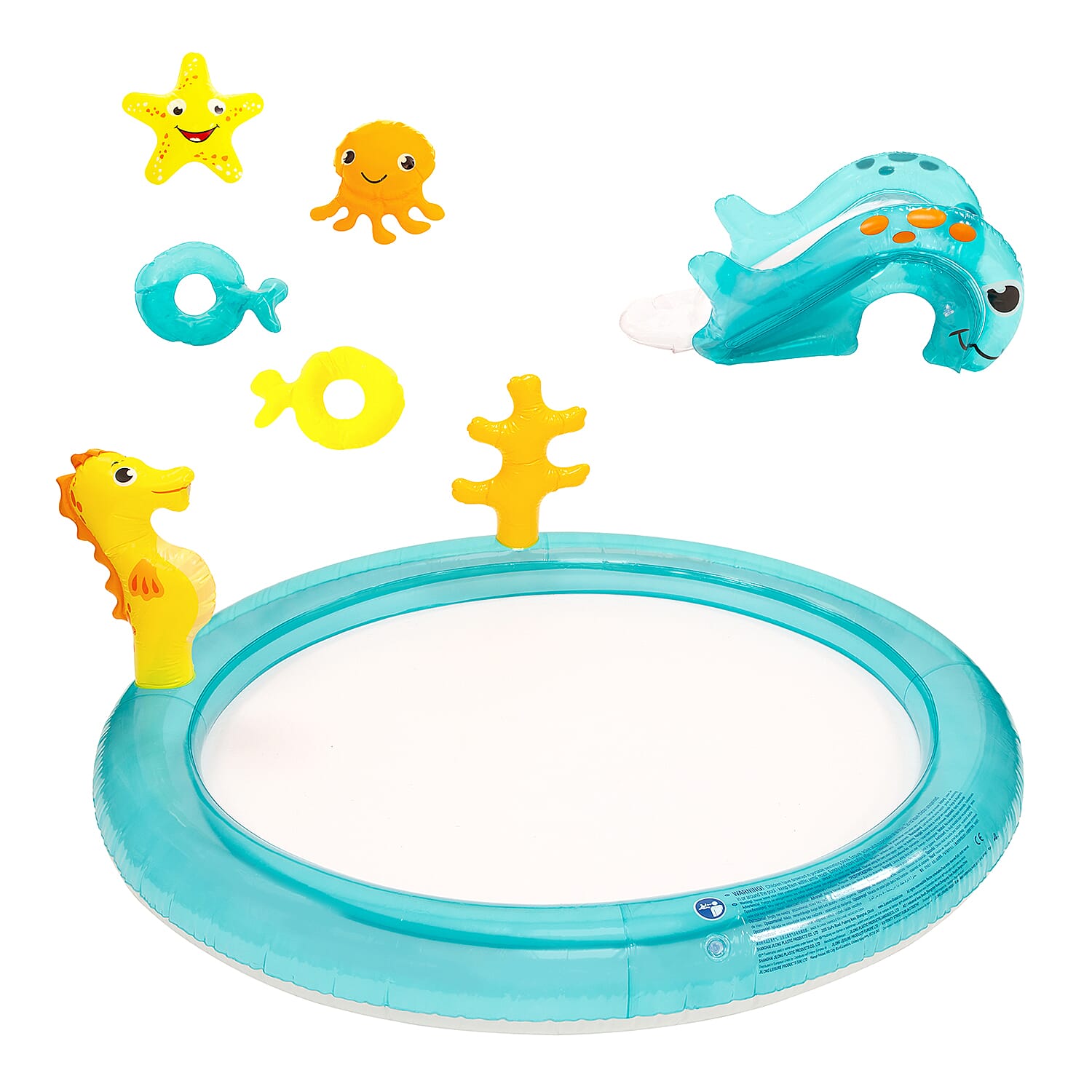 Sun Club 2M Sea Animal Play Pool with Water Spray