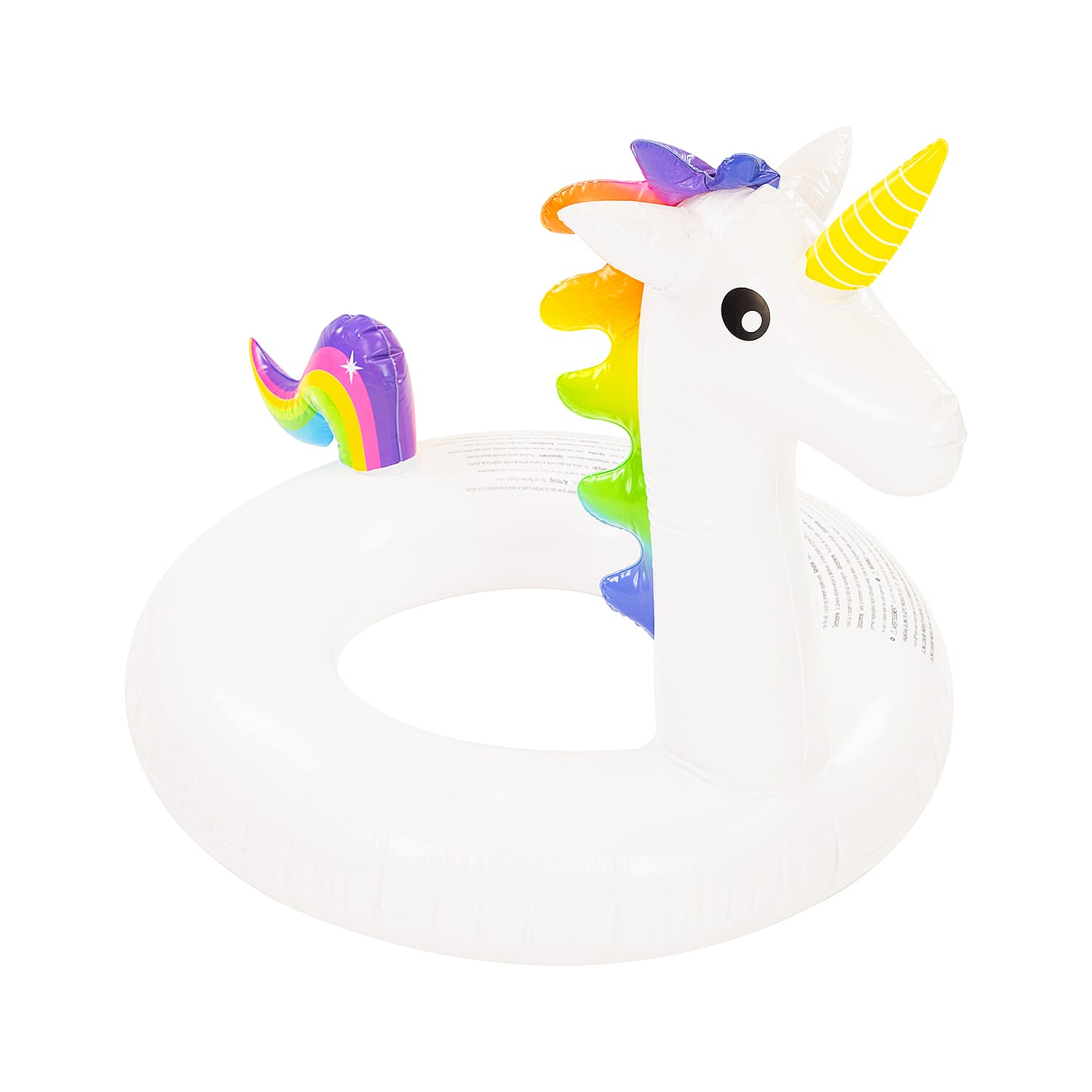 Sun Club Kids Inflatable Unicorn Swim Ring (Size 52X36 Cm)- White