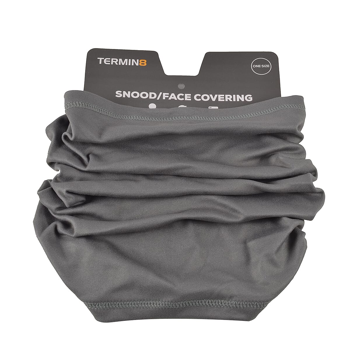 Termin8 Reusable & Lightweight Snood Face Covering - Dark Grey