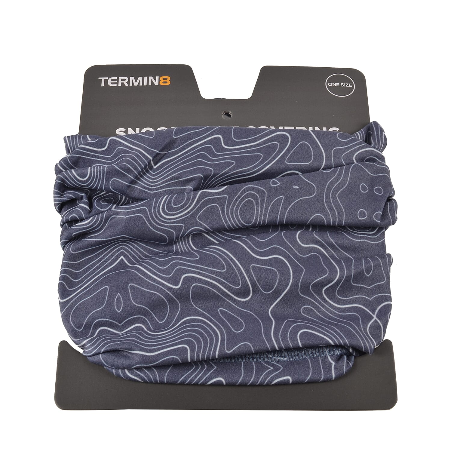 Termin8 Reusable & Lightweight Snood Face Covering - Black Swirl