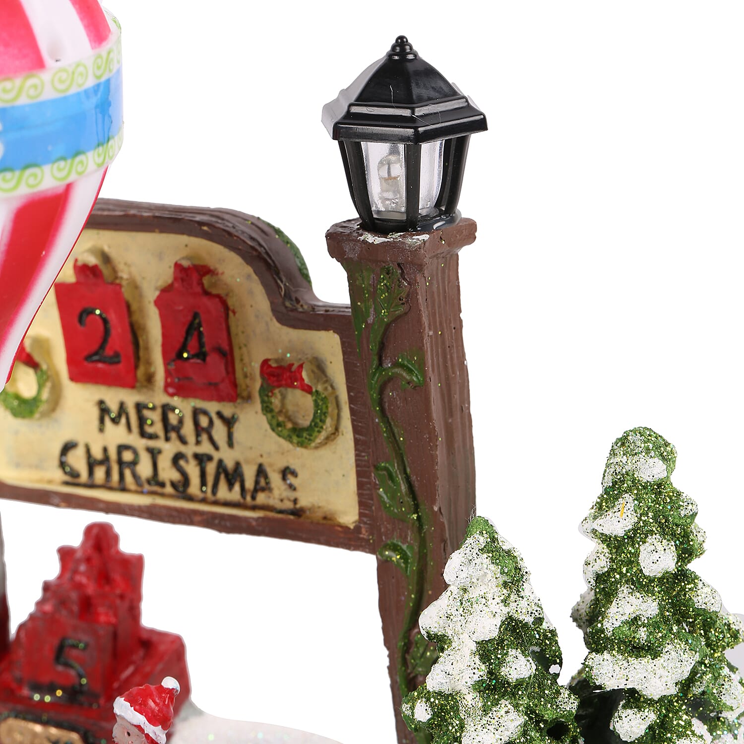 LED Christmas Scene with Revolving Kids (Size 20x14cm)