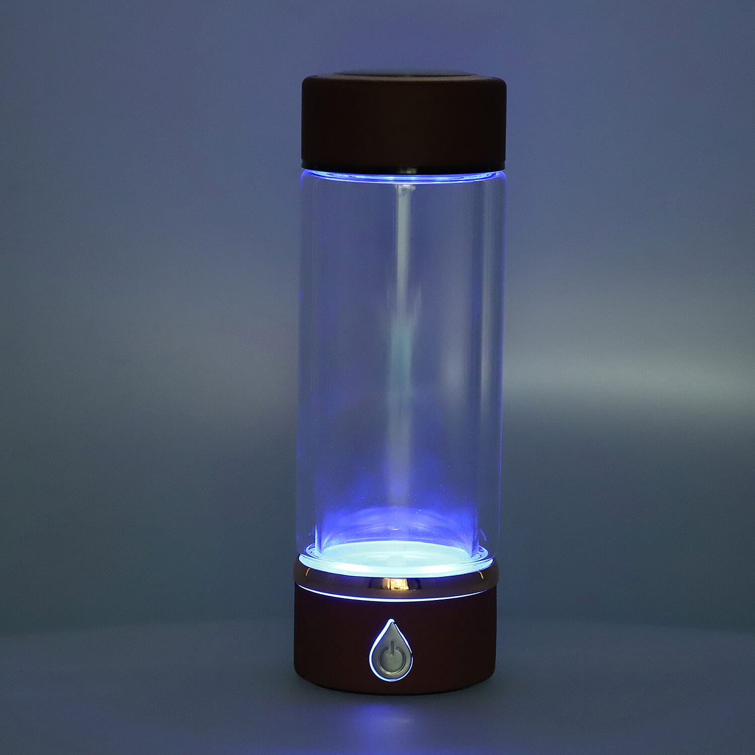 380ml Portable Hydrogen Water Generator Bottle with SPE and PEM Technology (Size 7x21 Cm) - Red