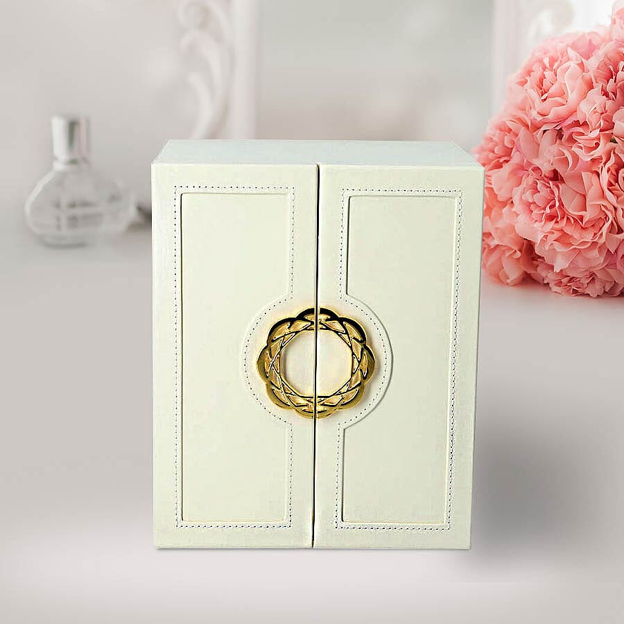 Five-Layer Jewellery Wardrobes  (Size 20x18.3x24cm) w in Cream