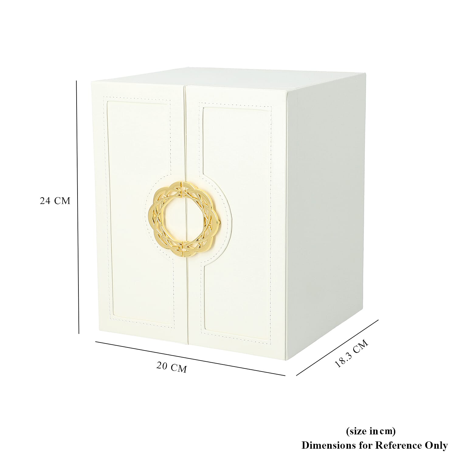 Five-Layer Jewellery Wardrobes  (Size 20x18.3x24cm) w in Cream