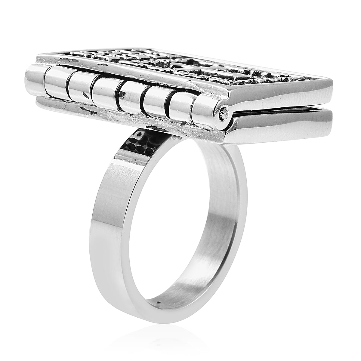 Holy Bible Ring in Stainless Steel