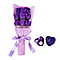 Bouquet of Flowers - Imitation Soap Rose in a Box - Purple