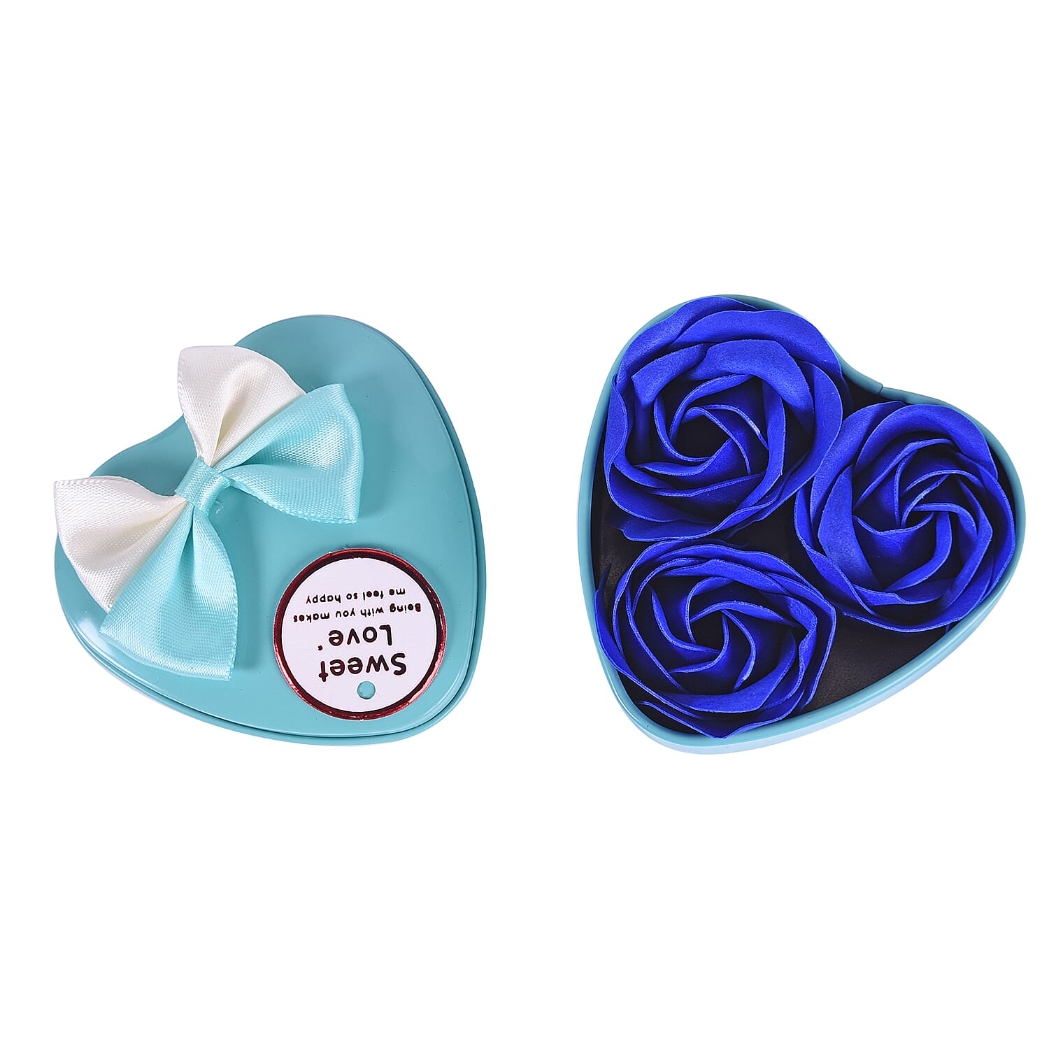 Bouquet of flowers -  Imitation Soap Rose in a Box - Blue