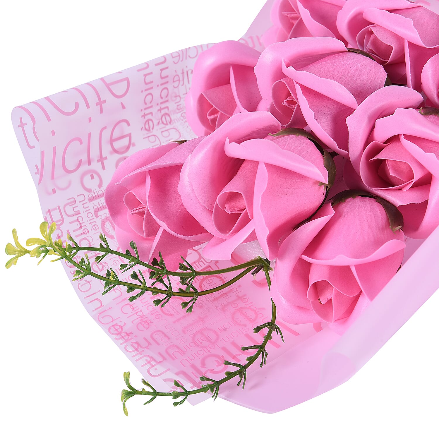 Bouquet of flowers -  Imitation Soap Rose in a Box - Pink