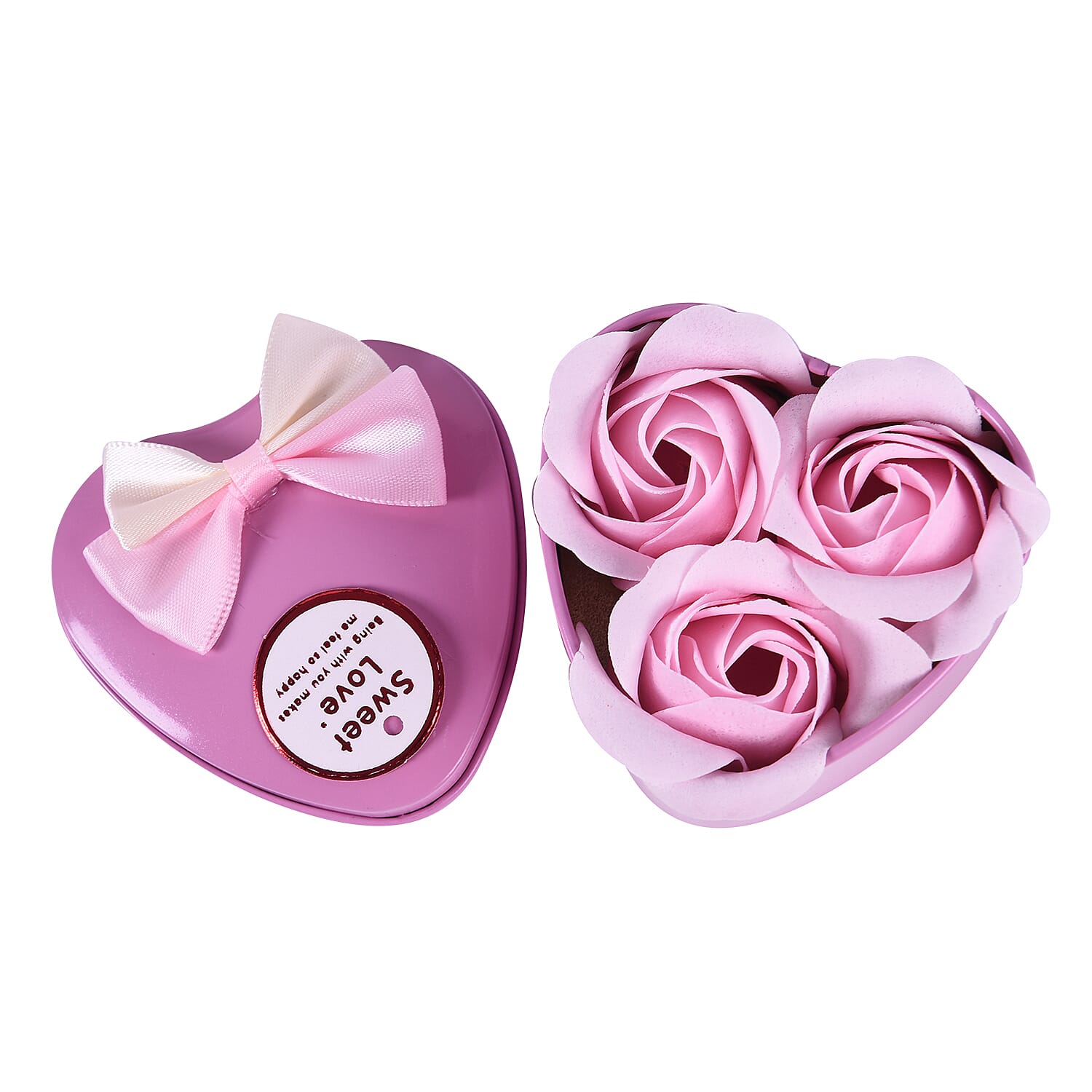Bouquet of flowers -  Imitation Soap Rose in a Box - Pink