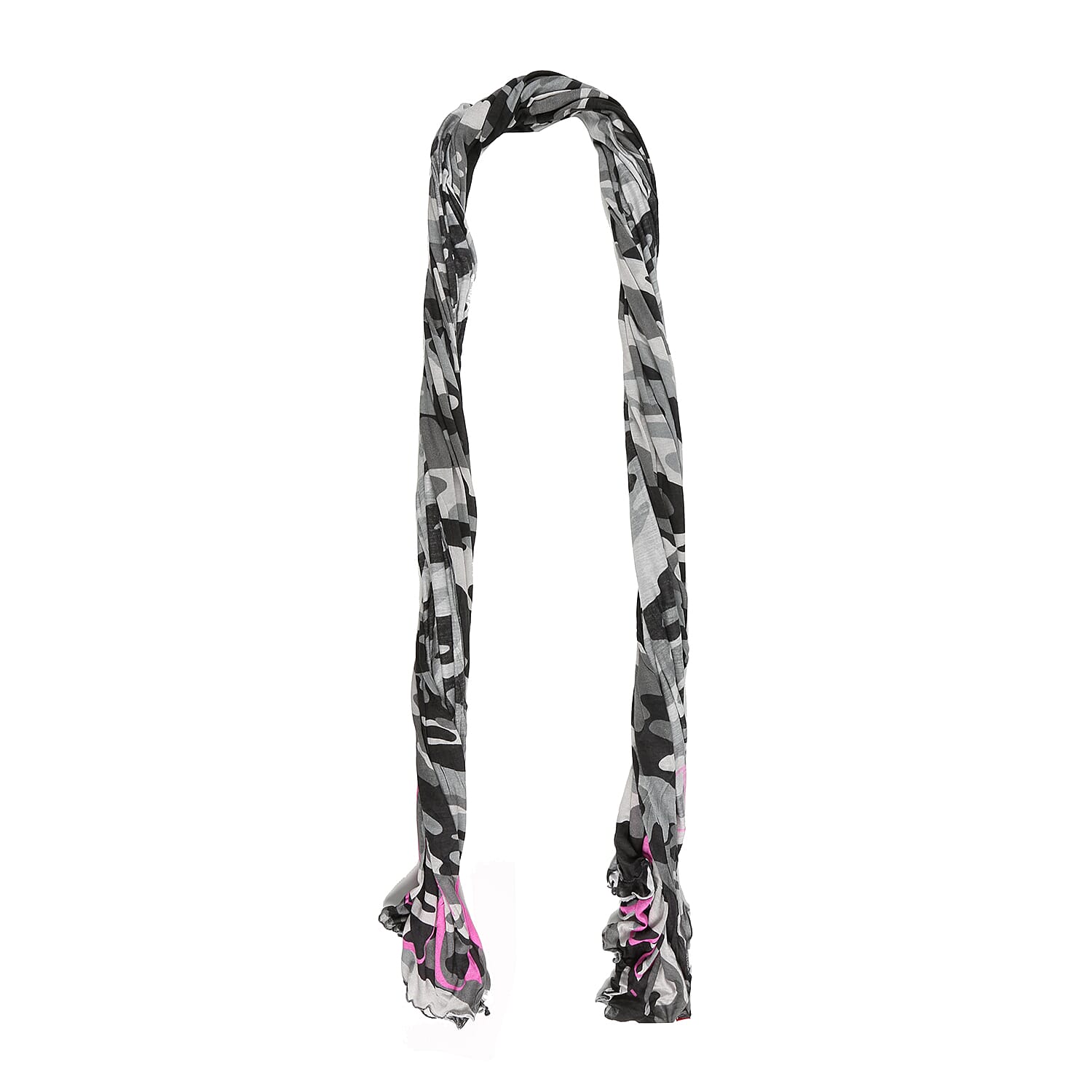 FIORUCCI Military Print Scarf in Grey & Black Colour (Size 180x60cm)