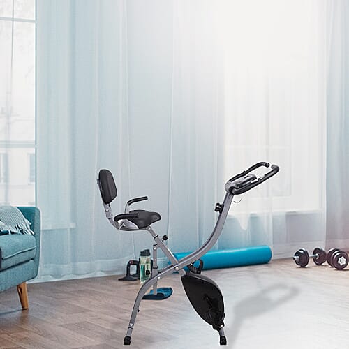 Indoor Stationary Exercise Bike (Size 106x52x111cm) Max Weight 150KG - Black