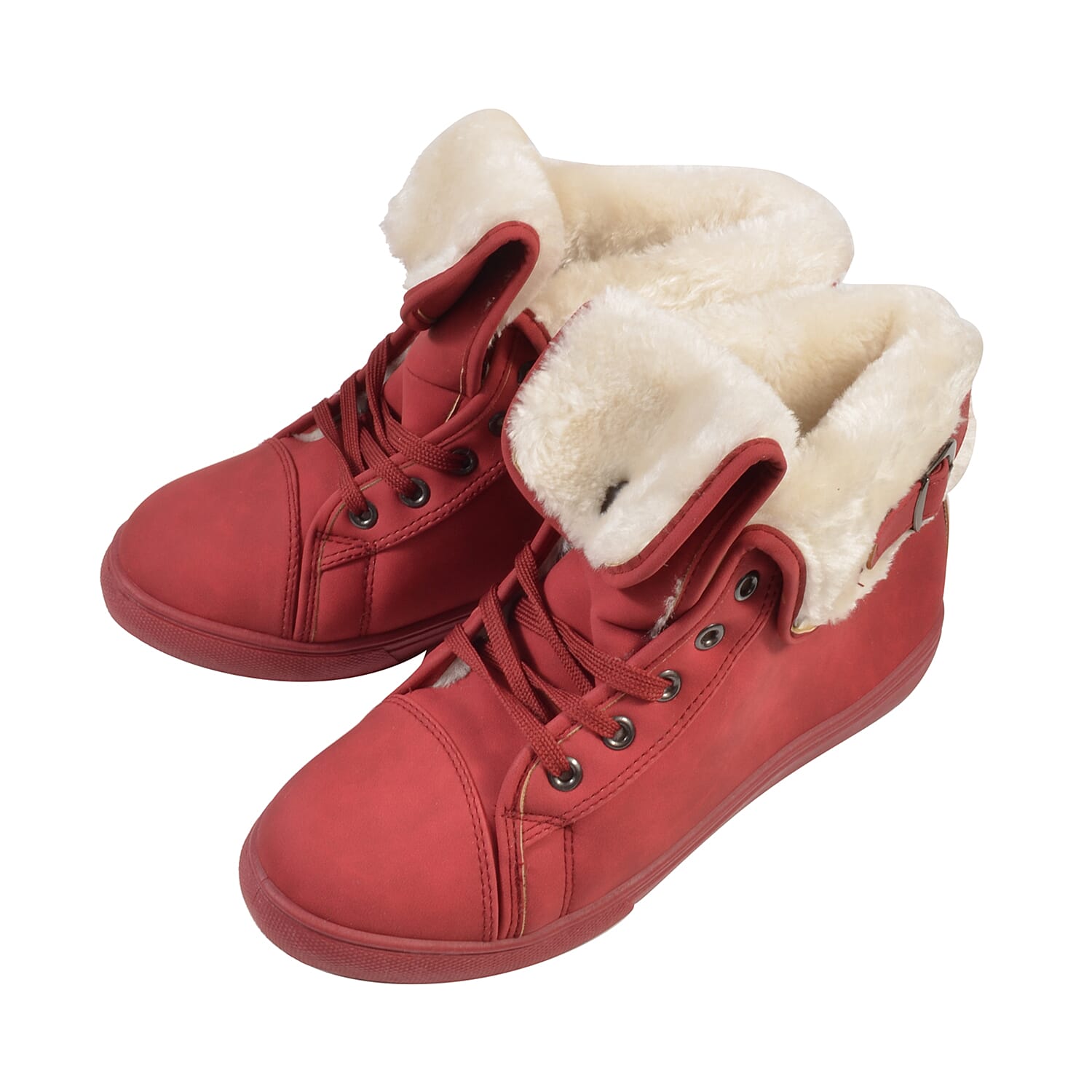 Red fur sale lined boots