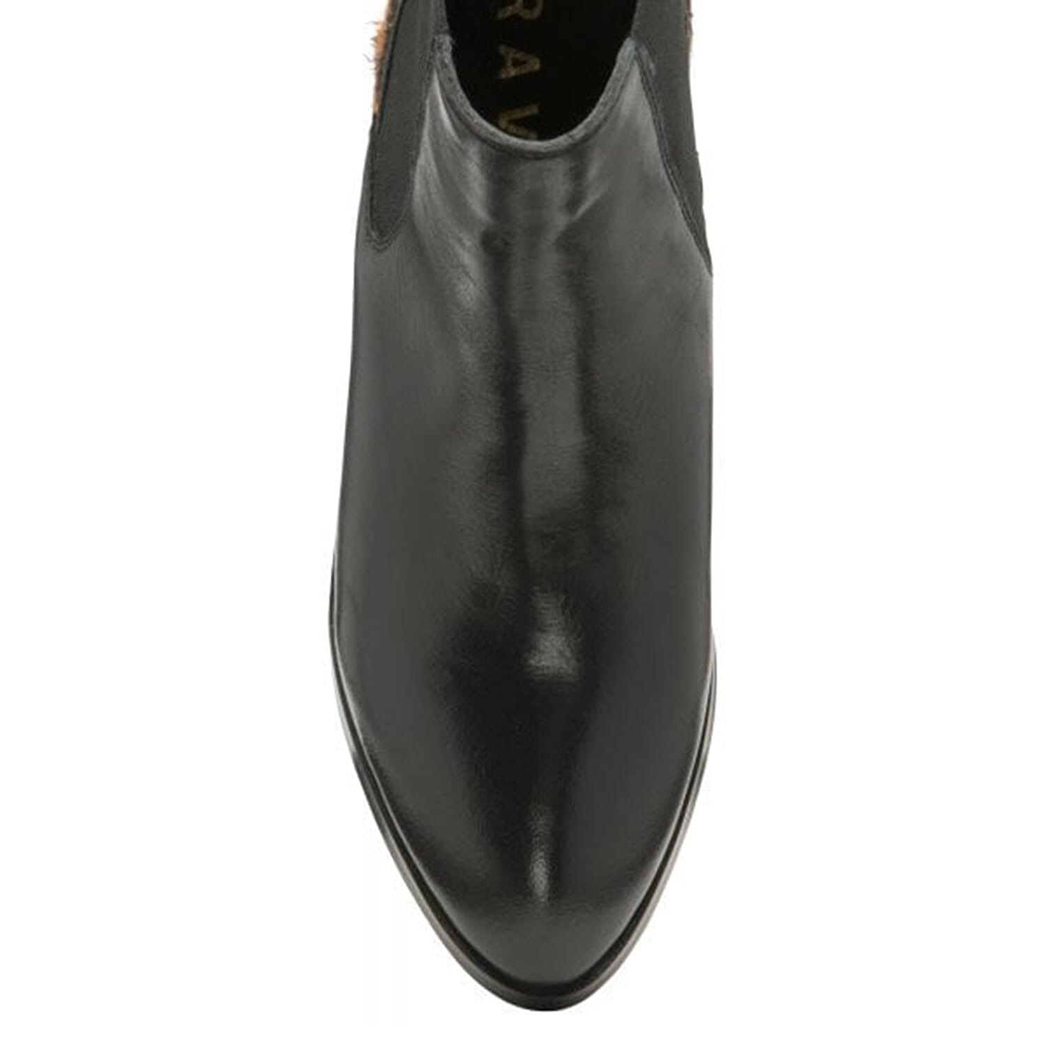 Ravel Saxmon Leather Ankle Boots with Leopard Print Details (Size 3) - Black