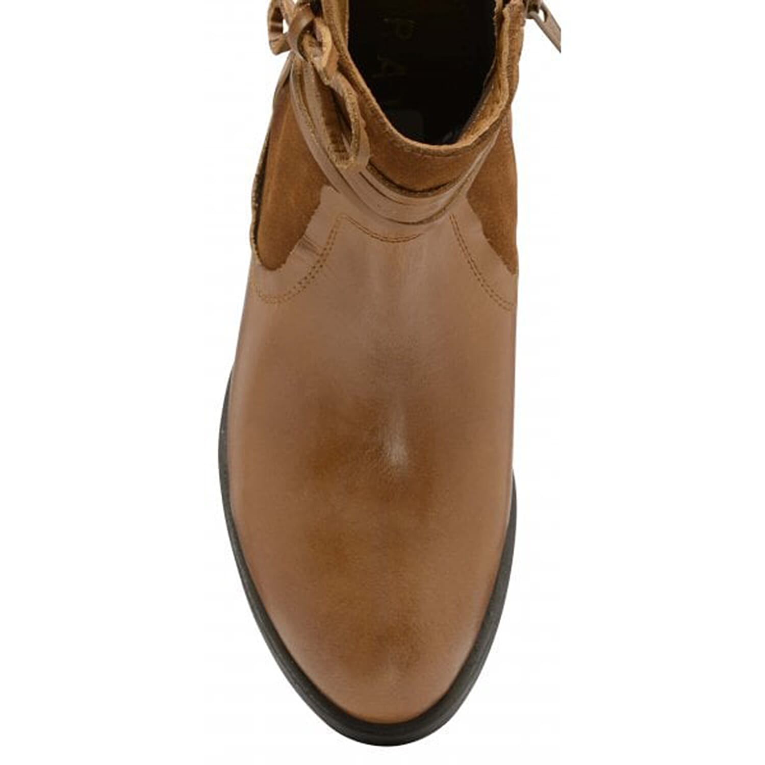 Ravel Marshall Leather Ankle Boots with Suede Details (Size 3) - Tan