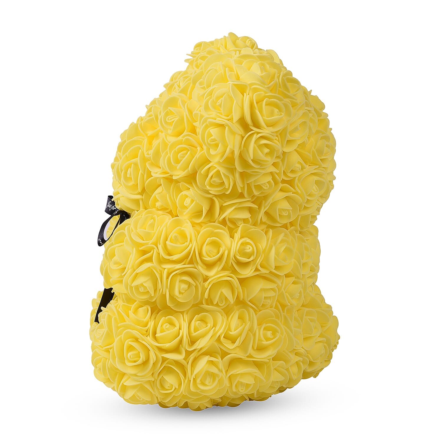 MP Lovely Rose Flower Bear with Bow Tie - Yellow