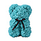 MP Lovely Rose Flower Bear with Bow Tie - Turquoise