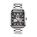 GENOA Automatic Movement 5 ATM Water Resistant Watch with Chain Strap and Butterfly Buckle Clasp in Silver Tone