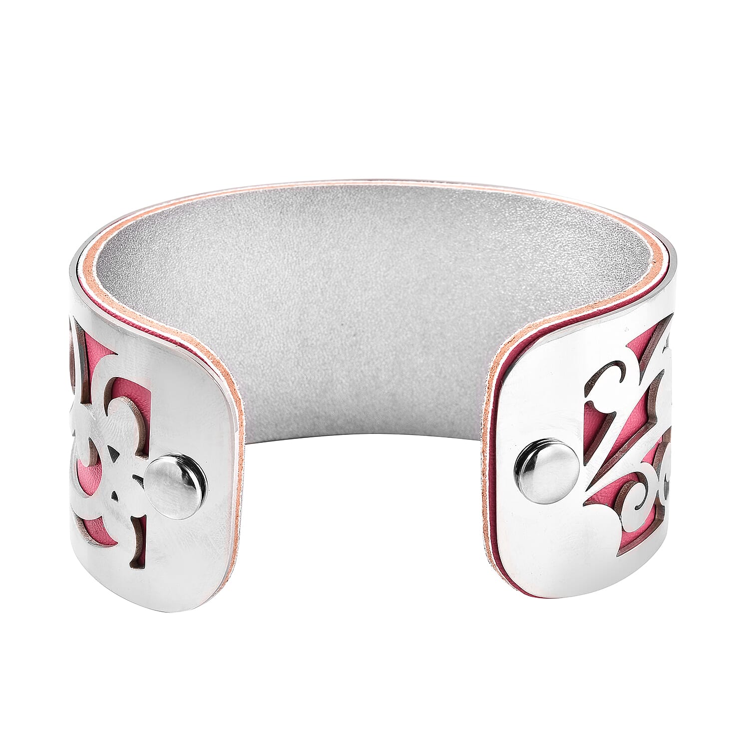 Designer Inspired-Vine Pattern Cuff Bangle (Size 7.5)