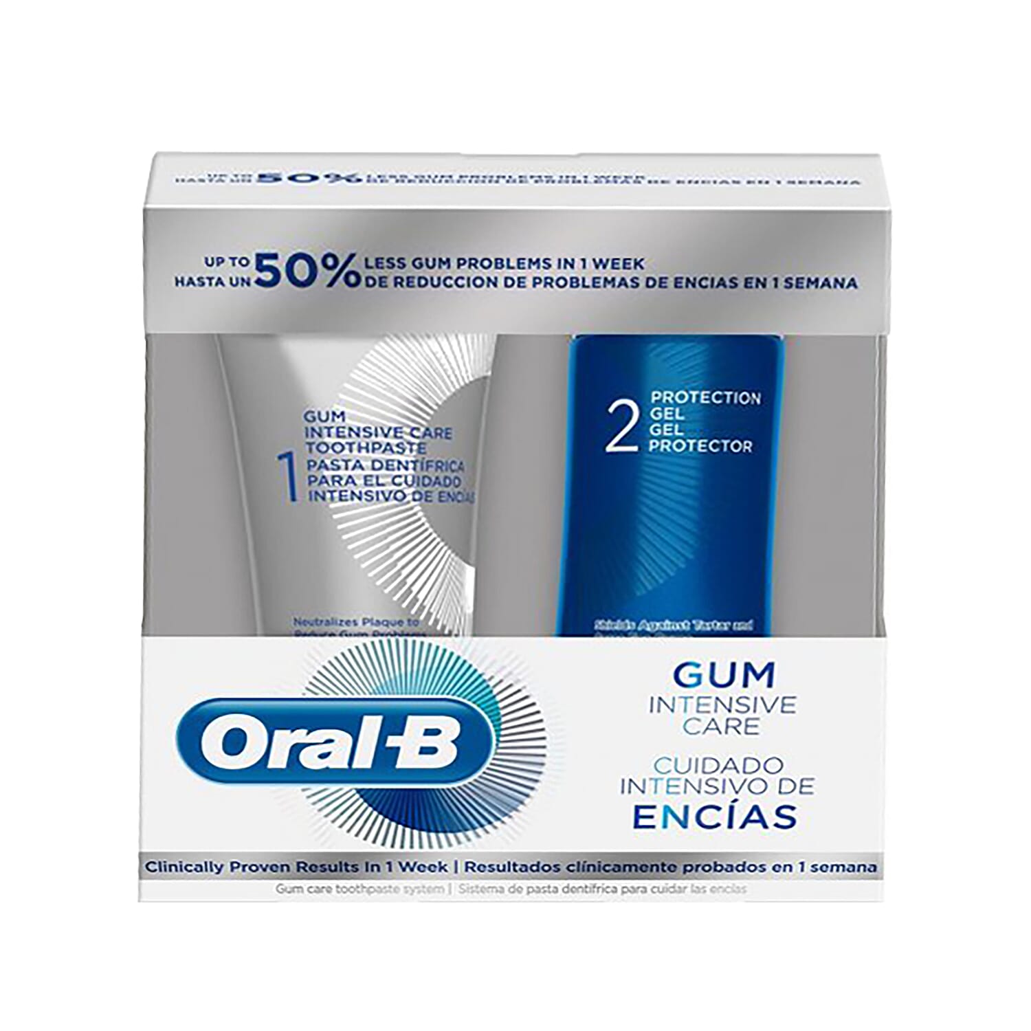 Oral B Gum Intensive Care Kit- 2 Piece (incl. Gum Intensive Care Toothpaste - 85ml & Protection Gel 63ml)