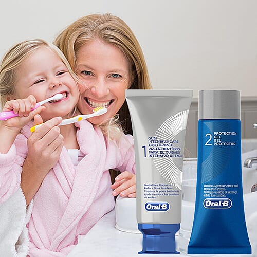 Oral B Gum Intensive Care Kit- 2 Piece (incl. Gum Intensive Care Toothpaste - 85ml & Protection Gel 63ml)