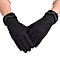 Super Soft Winter Cashmere Gloves with Bowknot - Black