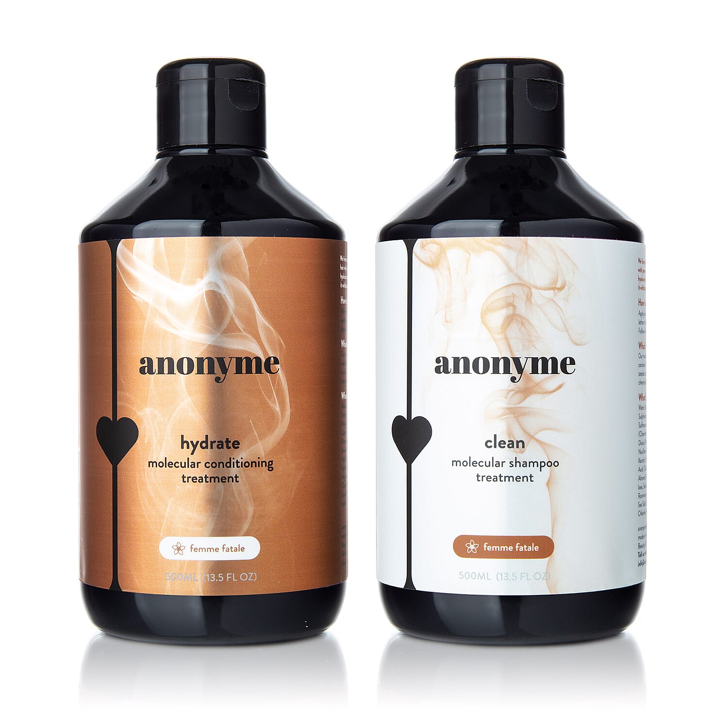 Anonyme: Clean & Hydrate Duo (Molecular Shampoo - 500ml & Conditioner - 500ml) Femme Fatale
