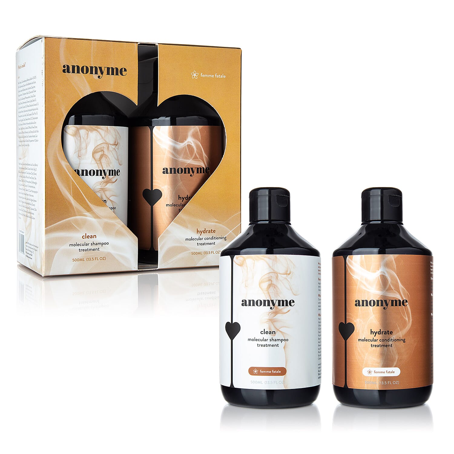 Anonyme: Clean & Hydrate Duo (Molecular Shampoo - 500ml & Conditioner - 500ml) Femme Fatale