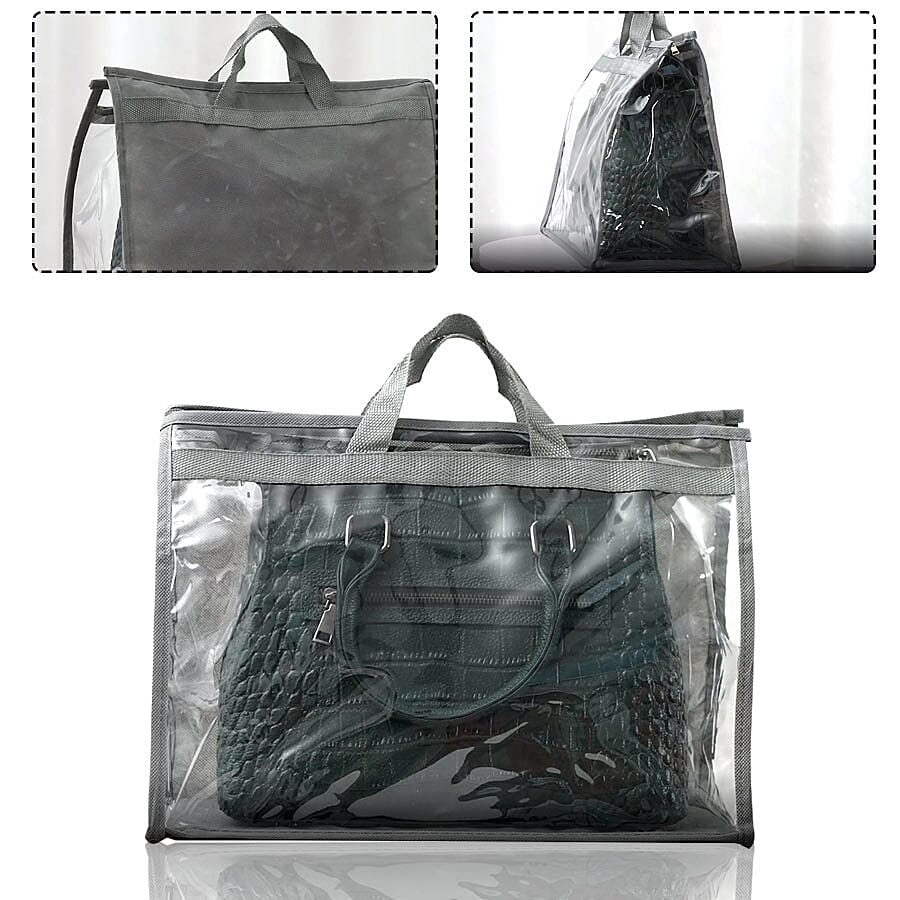 Set of  4  Handbag Dust Bags (Size 32x22x10.5cm, 39x29x19cm, 39x34x12.5cm, 45x36x22cm) - Transparent
