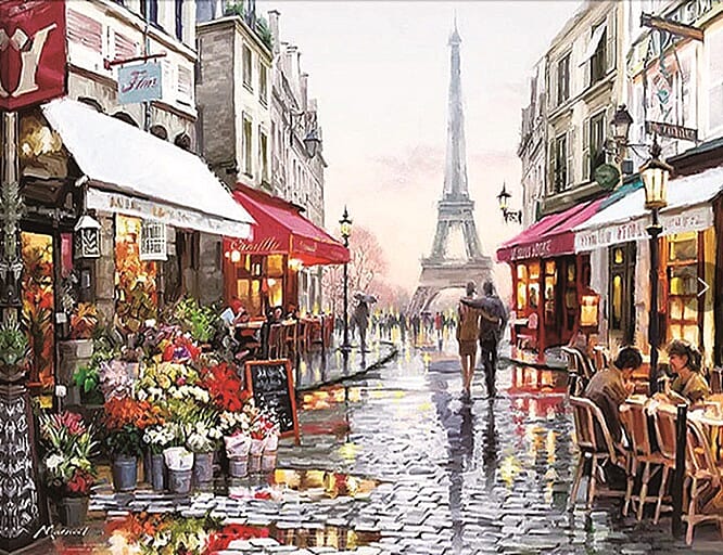 Painting By Numbers - Couple (includes Wooden Frame, 3xPaintbrush, 25xPaints, 2xHooks and Screws, 2xPack of Thumb Tacks and 2xPins)