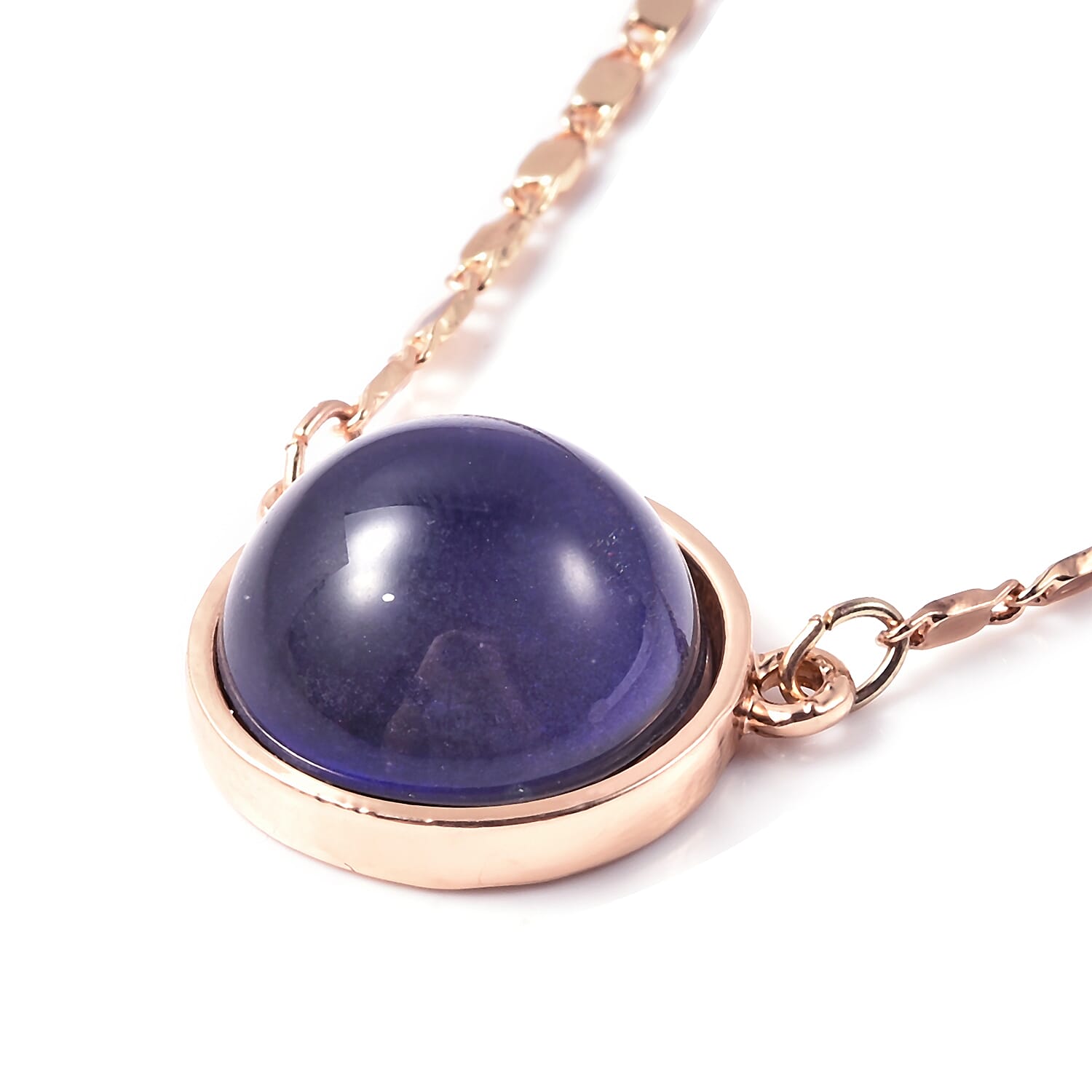 Mood Change Bead Necklace (Size 18 with 3 inch Extender) in Gold Tone