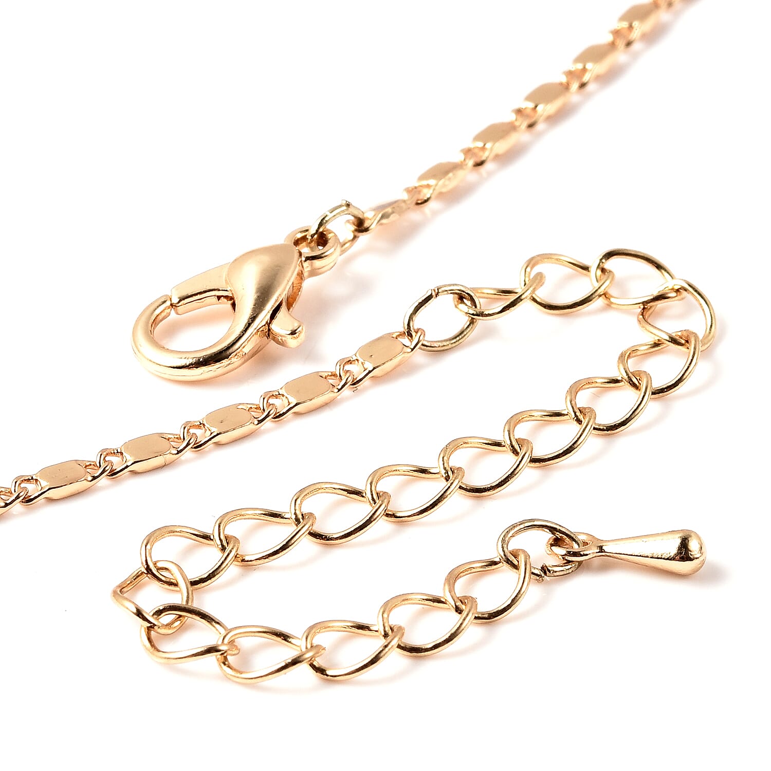 Mood Change Bead Necklace (Size 18 with 3 inch Extender) in Gold Tone