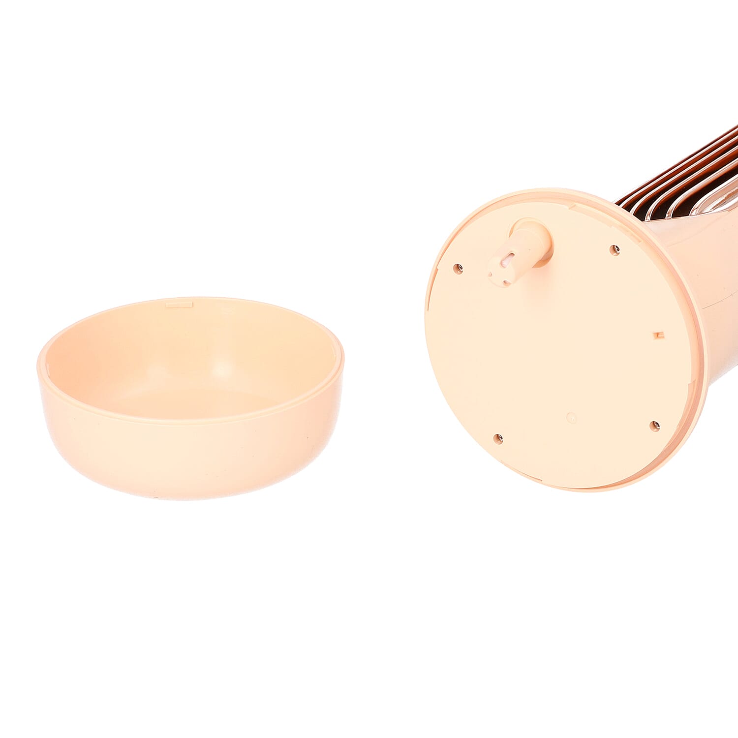 2 in 1 USB Humidifier Tower Fan - Peach - 220ml Water Tank - Peach