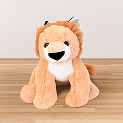 Lion Plush Toy (Size:20x28cm) - Light Brown - Age 3+