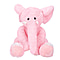Elephant Plush Toy (Size 20x28 Cm)- Pink