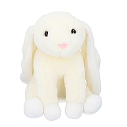 Rabbit Plush Toy (Size 21x28 Cm)- White