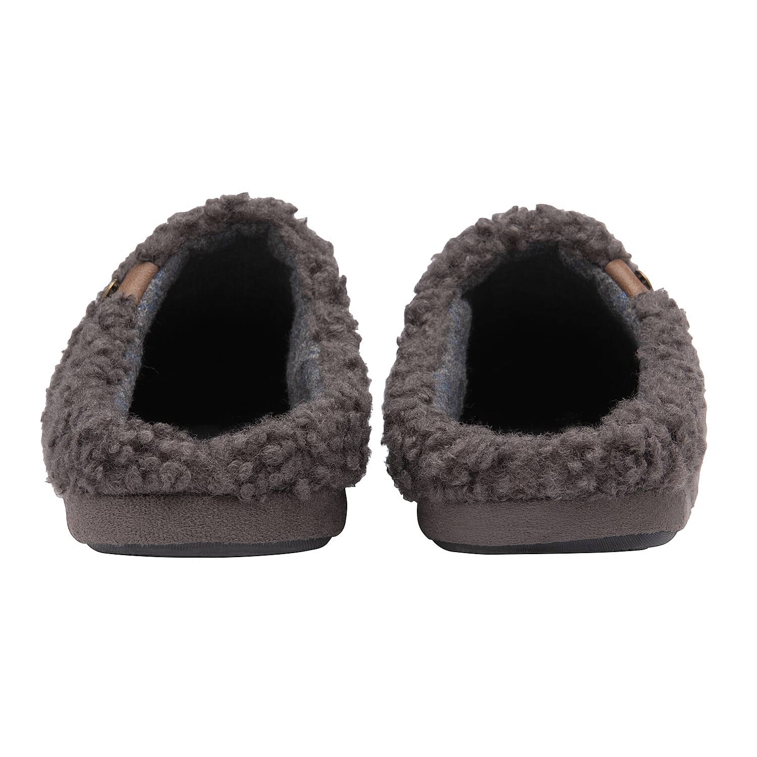 Dunlop Mens Ross Cosy Mule Slippers (Size 7) - Charcoal