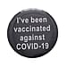 Vaccinated Badge in Black (Size- 4.5 CM)