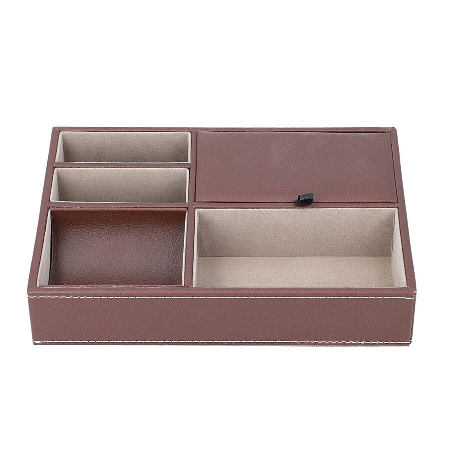 New Arrival- Accessories/Jewellery Organizer (Size 25.6x18.6x5cm) - Brown