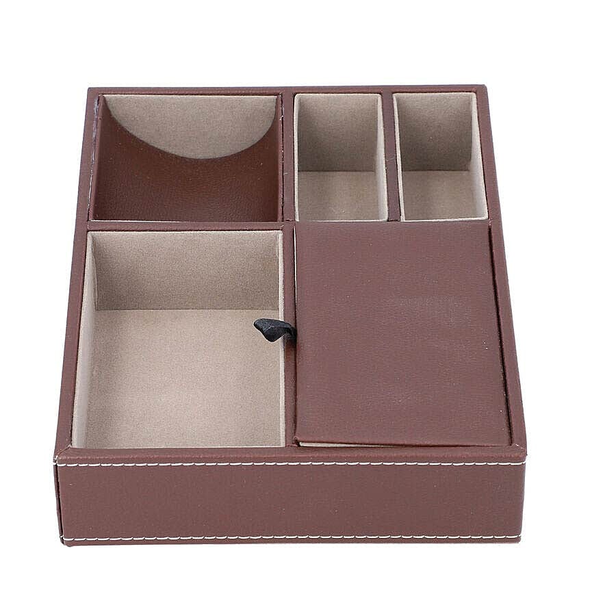 New Arrival- Accessories/Jewellery Organizer (Size 25.6x18.6x5cm) - Brown