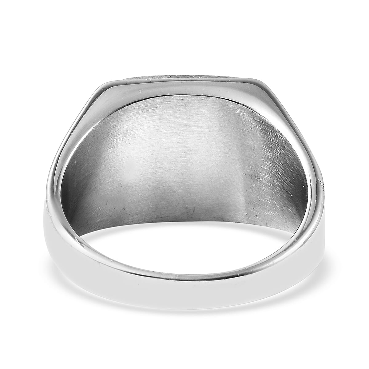 Yellow Tigers Eye Ring in Stainless Steel  13.00 Ct.