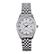 CHRISTOPHE DUCHAMP: Elysees Swiss Movement Watch With Diamonds  in Silver Tone Stainless Steel
