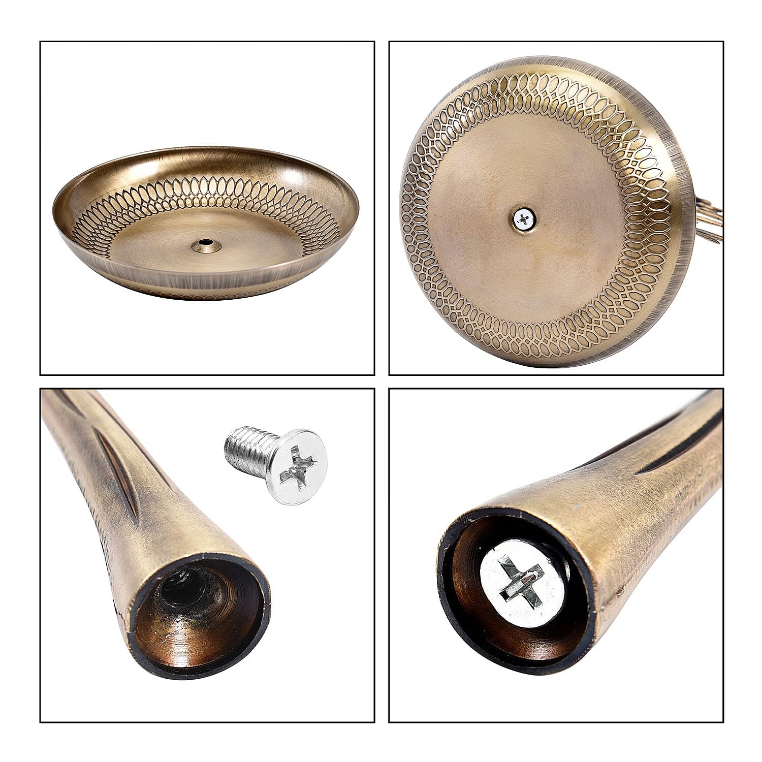 Vintage Style Antique Birds on Tree Jewellery Holder Stand (Size 30x15Cm) - Gold