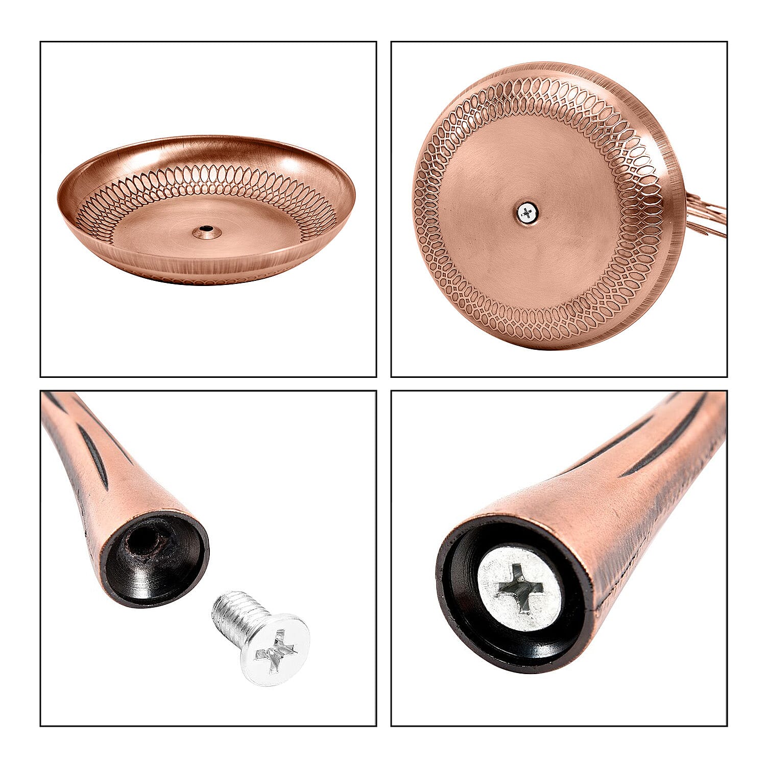 Vintage Style Antique Birds on Tree Jewellery Holder Stand (Size 30x15Cm) - Bronze