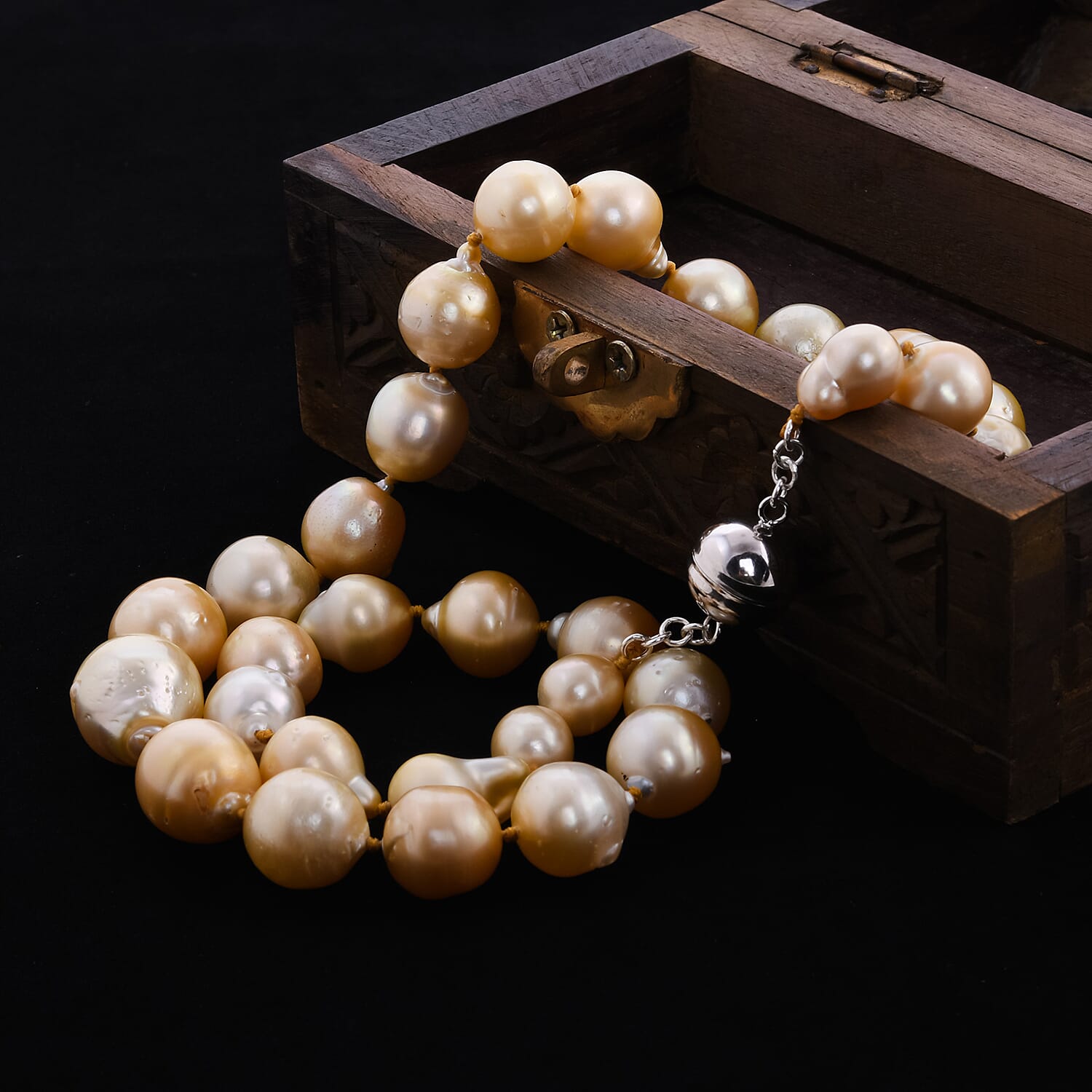 Limited Available- South Sea Golden Pearl Necklace (Size 20)