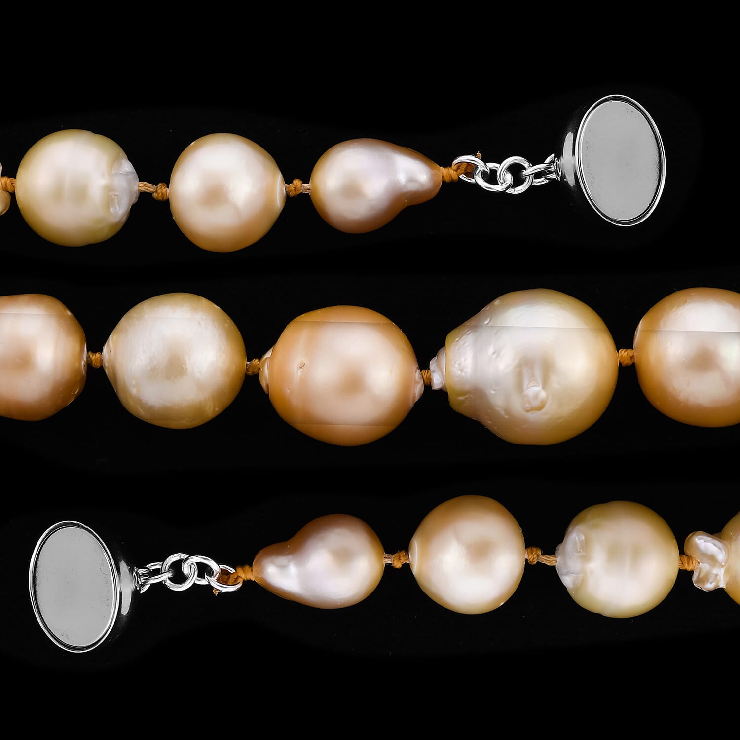 Limited Available- South Sea Golden Pearl Necklace (Size 20)