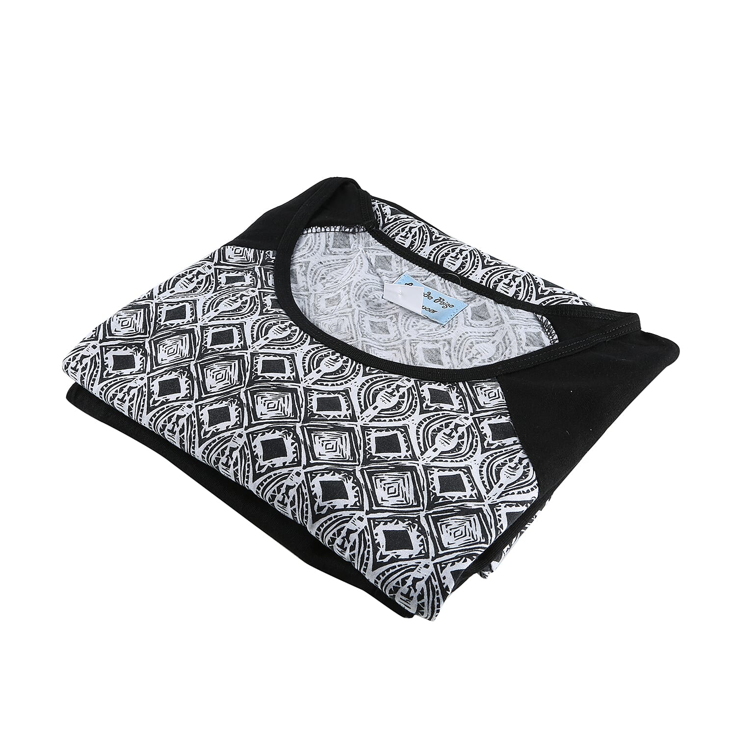 2 Piece Set - Amanda Paige Blue Colour Knit Pyjama and Long Sleeve Top (Size M, 12-14)