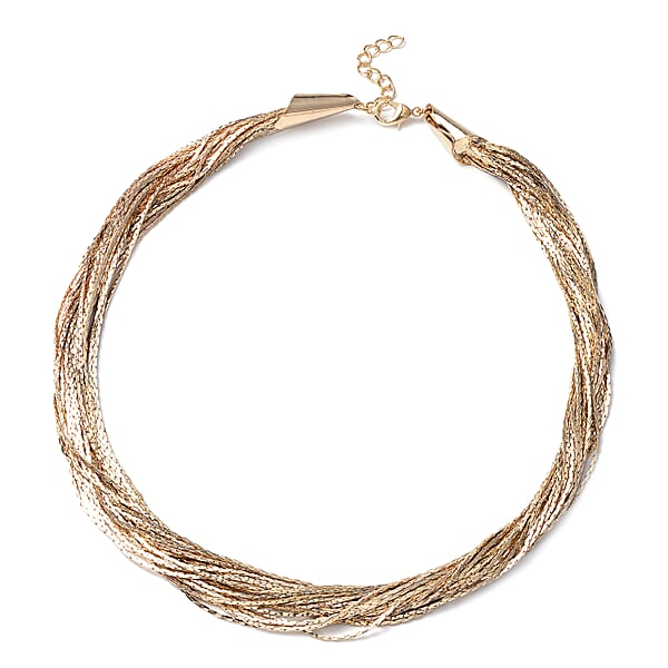 Twisted Rope Style Necklace (Size 20) in Gold Tone 6039320 TJC