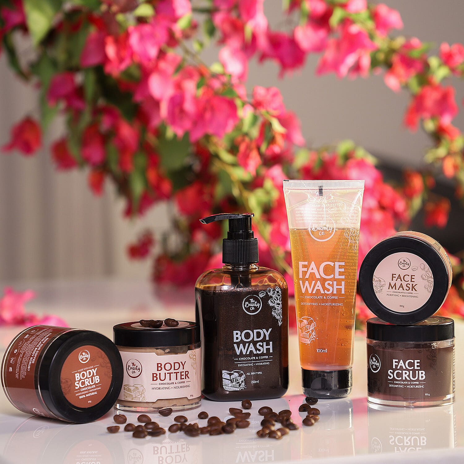 Close Out Deal- 6 Piece Full Body Care Combo for Skin Revitalizing - Inclds. Body Butter, Body Scrub, Body Wash, Face Scrub, Face Mask, Face Wash